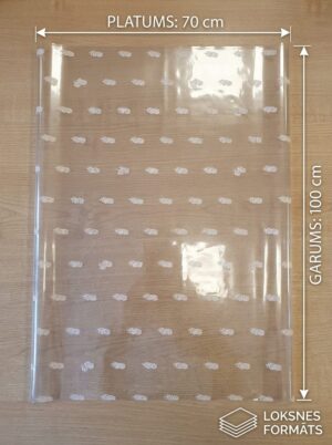 231020265 Dāvanu celofāns ar rozītēm 70 x 100 cm / 150-10J