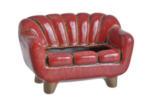 Keramikas puķu pods - sofa