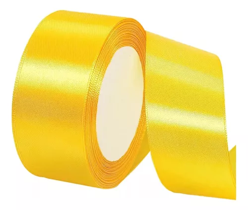 Satīna lenta - dzeltena - 084T / 3mm - 50mm
