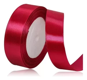Satīna lenta - gaiša burgundija - 007T / 3mm - 50mm