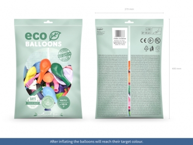 ECO baloni Metal 111-135 / 30 cm 100 gab