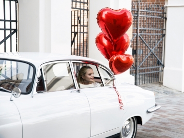 Folija balons - sirds  61 cm