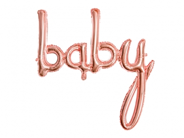 Folija balons - Baby, rose gold , 73.5x75.5cm