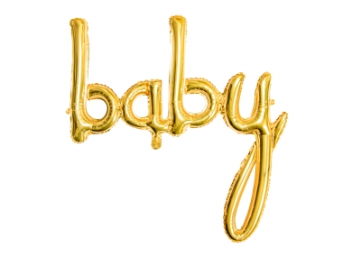 Folija balons - Baby, gold , 73.5x75.5cm
