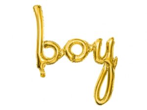 Folija balons - Boy, gold , 63.5x74cm