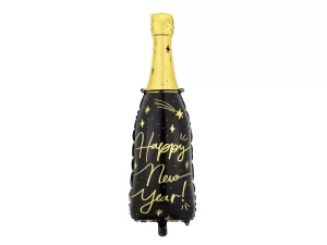 Folija balons - Pudele Happy New Year, 39,5x98 cm