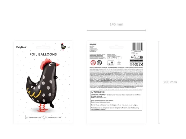 Folija balons - Gailis, 48 x 60 cm