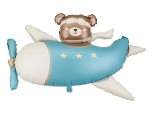 Folijas balons Bear in Airplane, 94x61 cm / 111-698