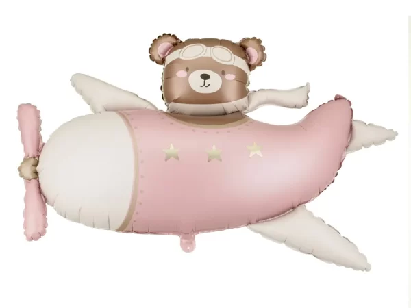 Folijas balons Bear in Airplane, 94x61 cm / 111-697
