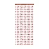 Rozā zelta aizkari - sirdis 100 x 2,45 m / 120-477