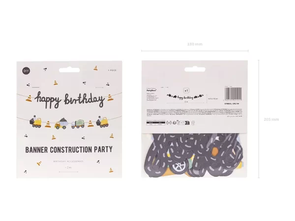 Baneris Happy birthday / 120-580