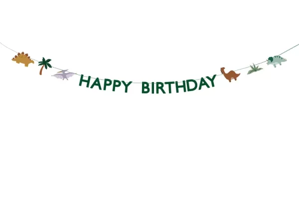 Baneris Happy Birthday Dino / 120-577