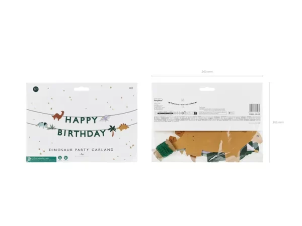 Baneris Happy Birthday Dino / 120-577