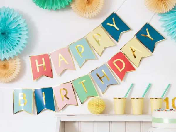 Baneris Happy Birthday 190-825 / 175 cm