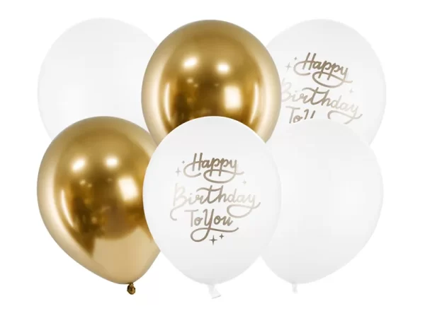 Balonu kompl. Happy Birthday 111-265 / 6 gab, 30 cm