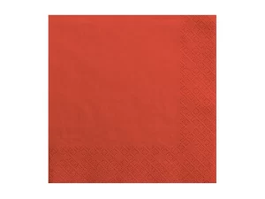 Papīra salvetes - sarkanas 20 gab, 33 x 33 cm / 150-98