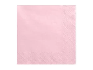 Papīra salvetes - gaiši rozā, 20 gab, 33 x 33 cm / 150-251