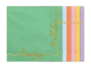 Papīra salvetes - Happy Birthday, 12 gab, 33 x 33 cm / 150-82