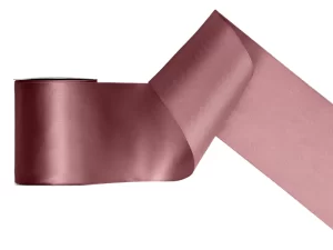 Satīna lenta - tumša pasteļrozā - 081BRC /  3mm - 50mm