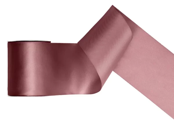 Satīna lenta - tumša pasteļrozā - 081BRC /  3mm - 50mm