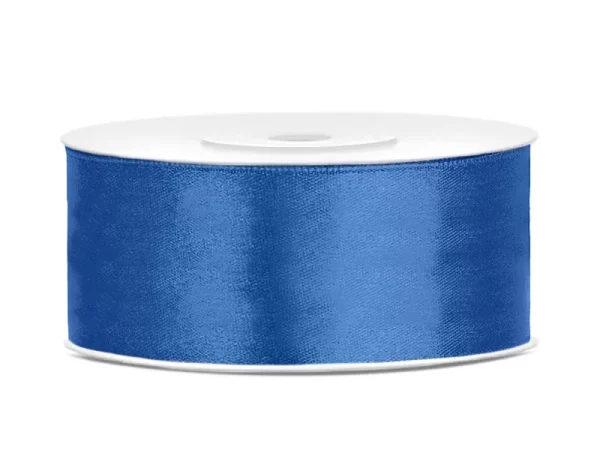 Satīna lenta - karaliski zila - 074R / 3mm - 50mm