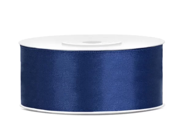 Satīna lenta - tumši zila - 074 / 3mm - 50mm