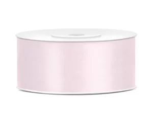 Satīna lenta -  gaiša pūderrozā - 081PJ / 3mm - 50mm