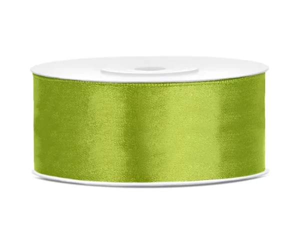 Satīna lenta -ābolu zaļa- 102J / 3mm - 100mm