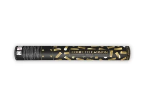 Konfetti (plaukšķene) ar zelta metāliskiem konfettī 190-957/ 40 cm