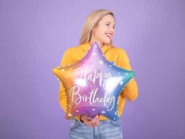 Folija balons Happy Birthday  40 cm