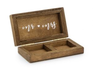 Koka kārbiņa gredzeniem 160-221 / 10 x 5.5 cm