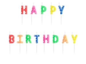 Jubilejas svecītes - Happy Birthday 130-262