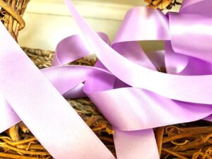 Satīna lenta - gaiša lavanda 004J / 3mm - 50mm