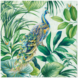 Papīra salvetes - Peacock, 20 gab, 33 x 33 cm / 150-174