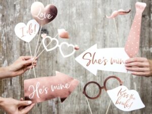 Wedding photo props 180-678 / 12 gab
