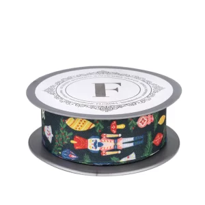 wstazka-dziadek-do-orzechow-zielonyczerwonygranat-38cm10m-225564.webp Auduma lenta 3,8 cm, 10m / 100-258