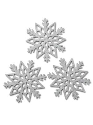 Koka sniegpārslas 6,5 cm, 3 gab / 120-571S