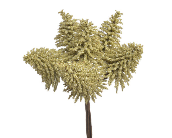 Ziemassvētku eglīte,16 cm, 6 gab.pušķī, mākslīgais augs / 120-611