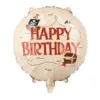 Folijas balons Happy Birthday Pirates, 35 cm